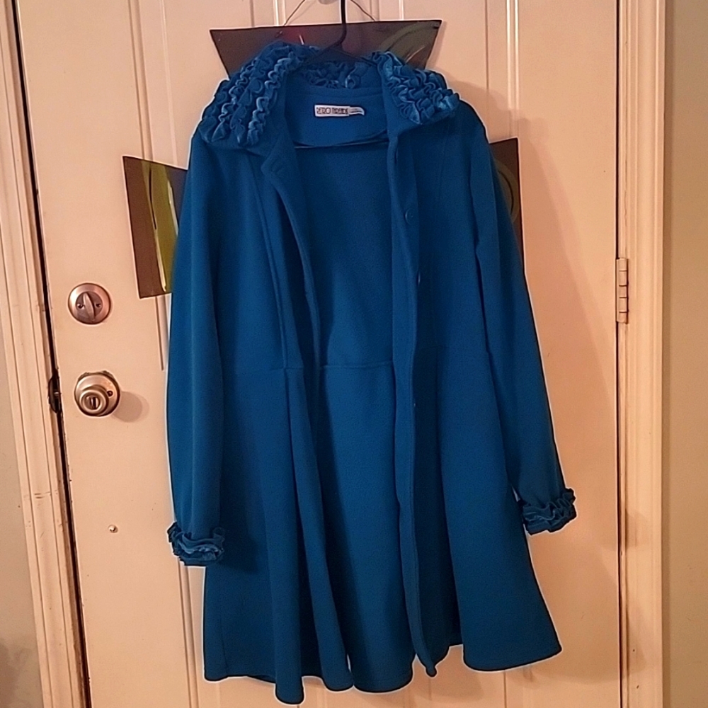 Teal Blue Woman's Coat from Maurices